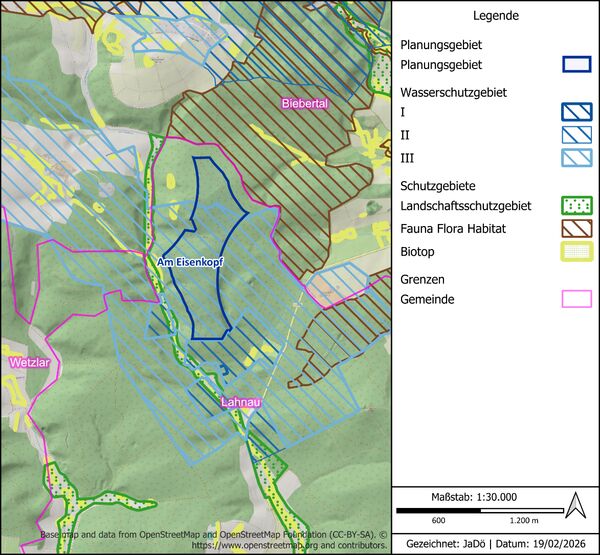 Standorte Planungsgebiet